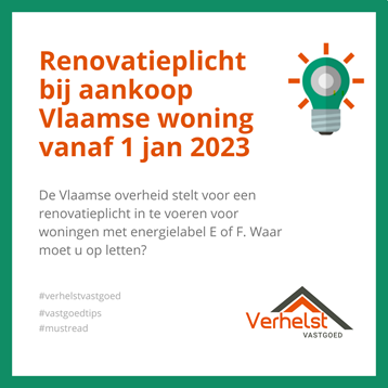 Renovatieplicht bij aankoop 2023